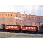 HORNBY Rake of TWO 7 Plank Long Base Open TREDEGAR Wagons with Real Coal Load Added